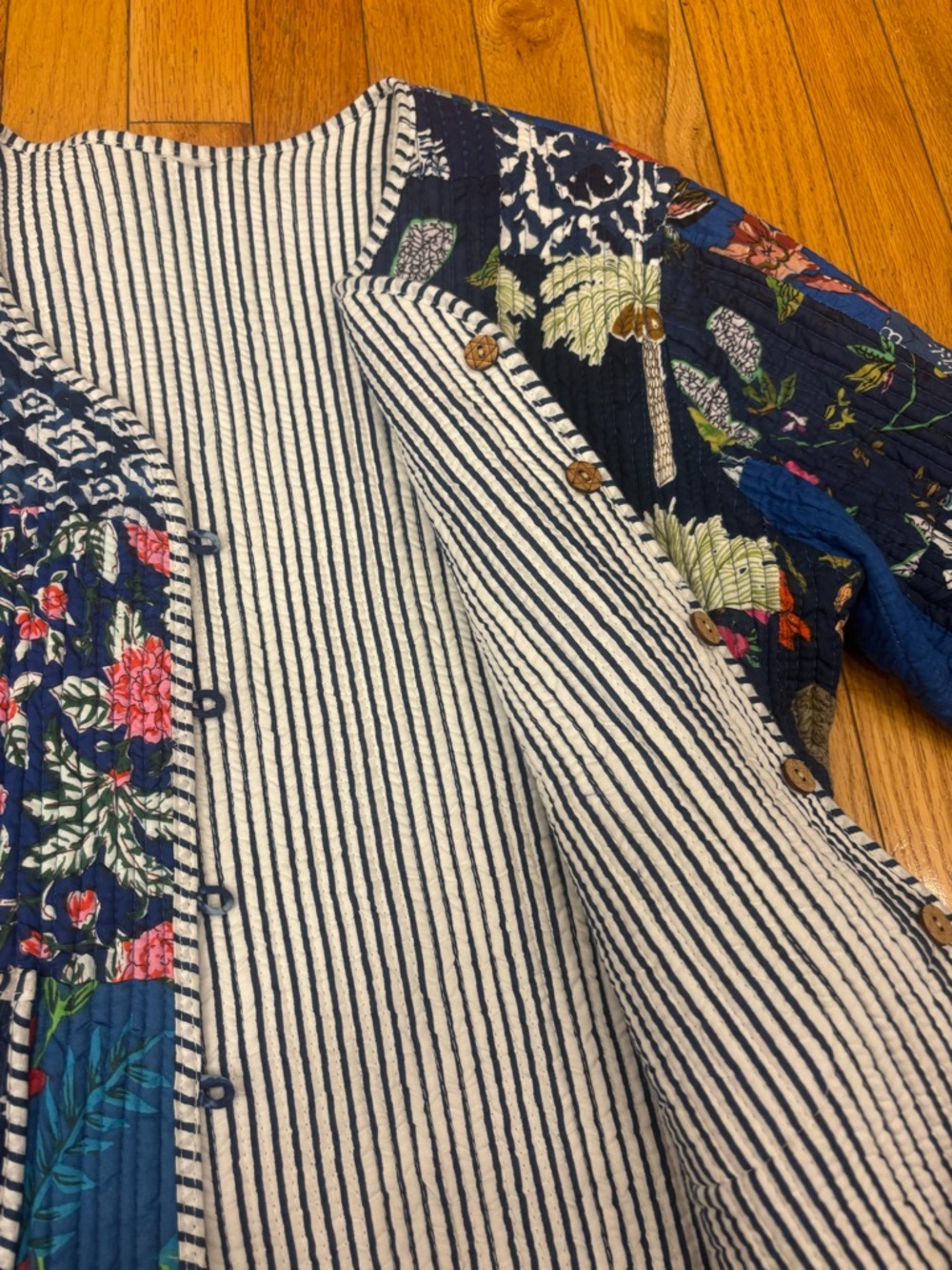 Reversible Patterned Quilted Jacket - Picture 2 of 2